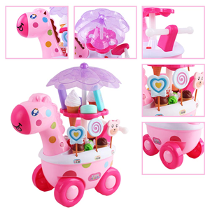 ماشین برقی آب نبات بستنی فروشی مدل زرافه Candy Ice Cream Car -اسباب بازی